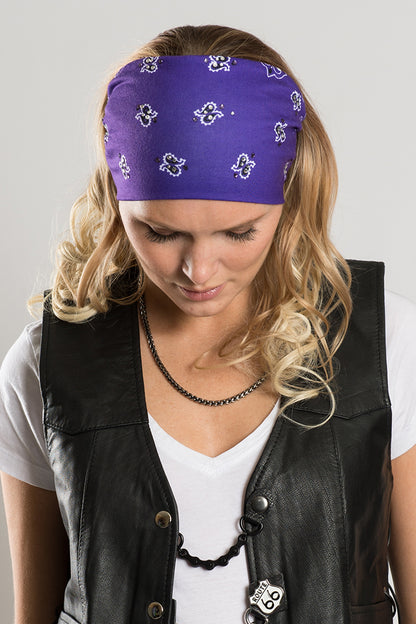 Traditional Purple Paisley w/Gems Ez Bandz