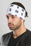 Biker Cross & Skull-White Ez Bandz