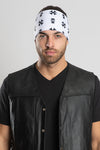 Biker Cross & Skull-White Ez Bandz