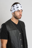 Biker Cross & Skull-White Ez Bandz