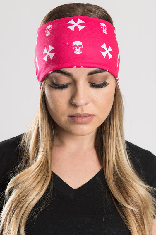 Biker Cross & Skull-Pink Ez Bandz
