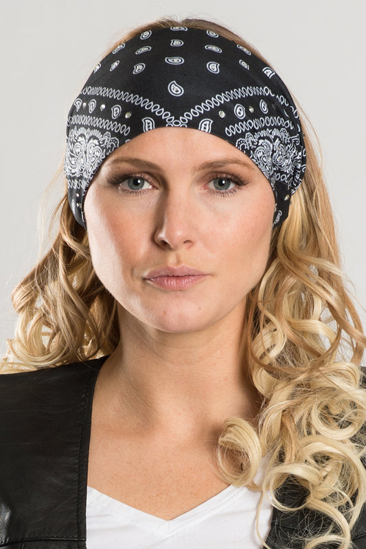 Traditional Black Paisley w/Gems