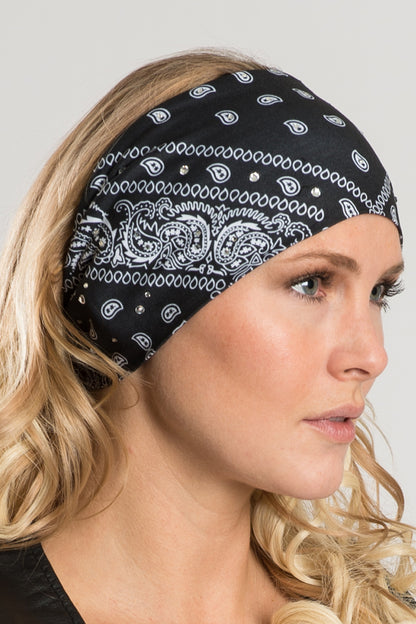 Traditional Black Paisley w/Gems