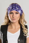 Purple Tie-Dye Paisley w/Gems