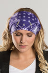 Purple Tie-Dye Paisley w/Gems