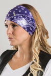 Purple Tie-Dye Paisley w/Gems