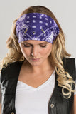 Purple Tie-Dye Paisley w/Gems