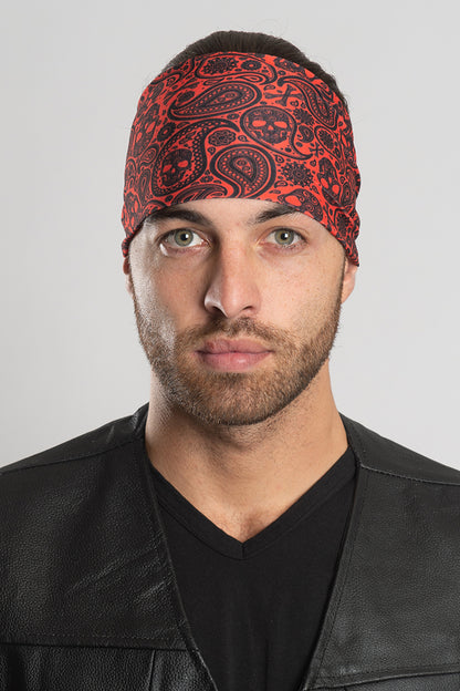 Tribal Skull Paisley (Orange) EZ Bandz