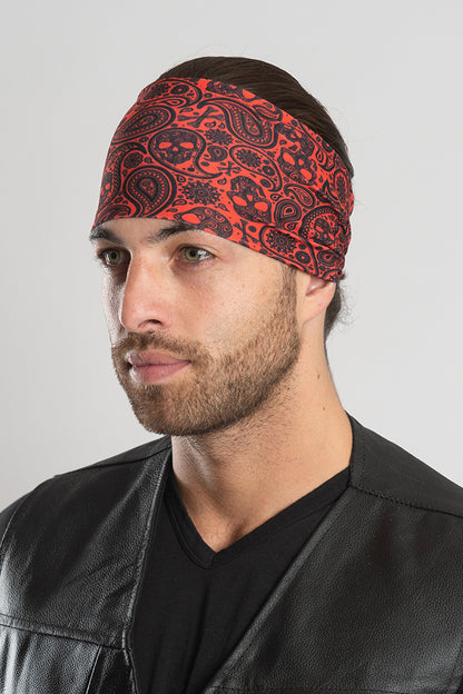 Tribal Skull Paisley (Orange) EZ Bandz