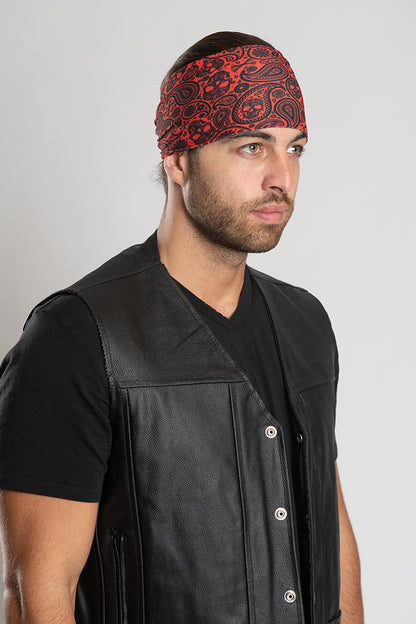 Tribal Skull Paisley (Orange) EZ Bandz