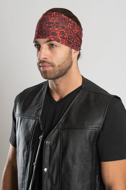 Tribal Skull Paisley (Orange) EZ Bandz