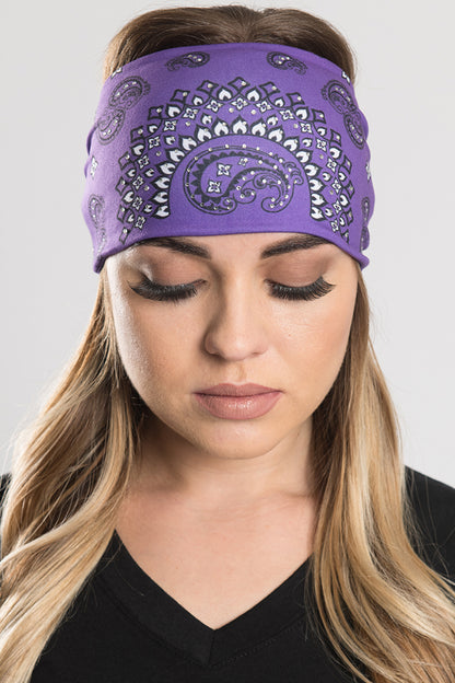 Deep Purple Paisley w/Gems EZ Bandz