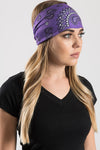 Deep Purple Paisley w/Gems EZ Bandz