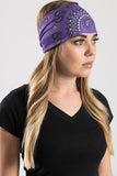 Deep Purple Paisley w/Gems EZ Bandz