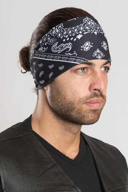 Black Bandana Paisley EZ Bandz