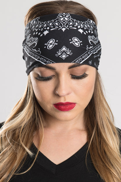 Black Bandana Paisley EZ Bandz