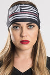 USA Flag Thin Red Line w/Gems EZ Bandz