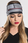 USA Flag Thin Red Line w/Gems EZ Bandz