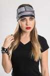 USA Flag Thin Red Line w/Gems EZ Bandz