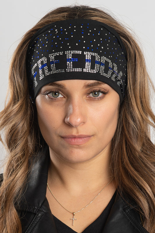 Bling FREEDOM Thin Blue Line EZ Bandz