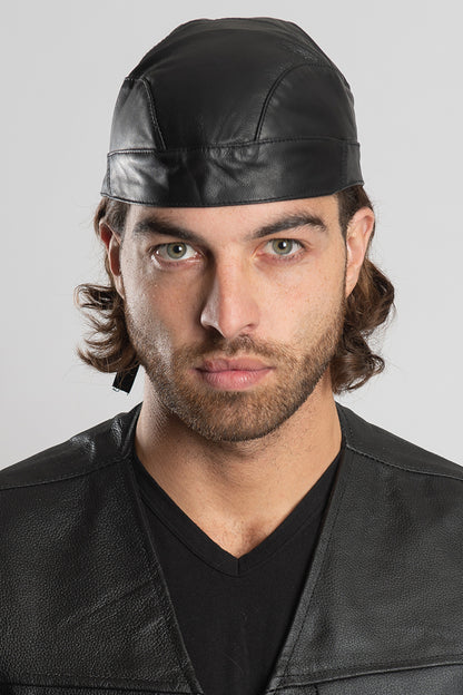 Genuine Leather Full-Head Wrap
