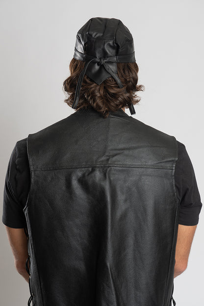 Genuine Leather Full-Head Wrap