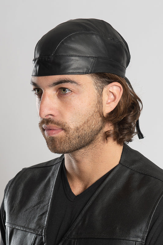 Genuine Leather Full-Head Wrap