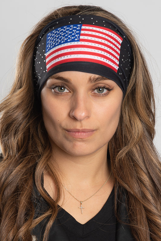 USA Flag w/Gems (Reversible) EZ Bandz