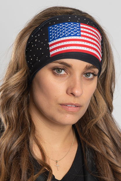 USA Flag w/Gems (Reversible) EZ Bandz