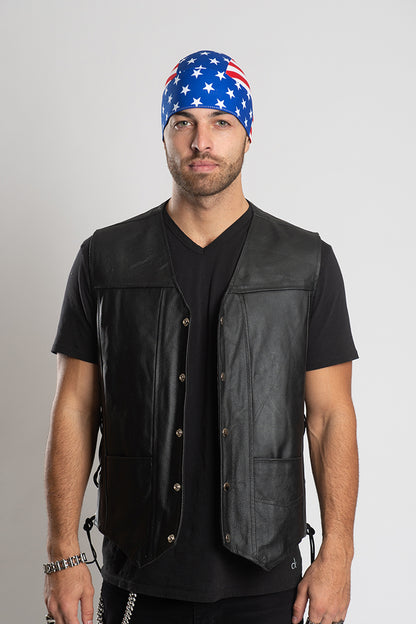 USA Flag Full-Head Wrap