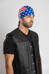 USA Flag Full-Head Wrap