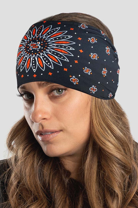Orange Sunrise Paisley w/Gems EZ Bandz