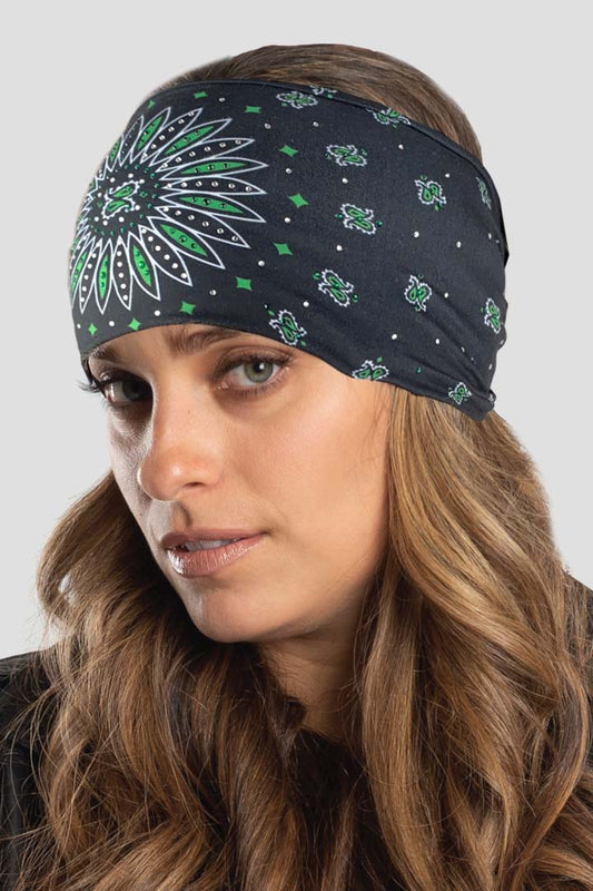 Green Sunrise Paisley w/Gems EZ Bandz