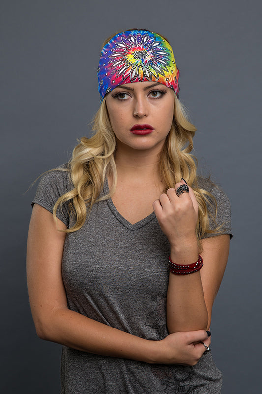 Tie Dye Sunrise Paisley w/Gems EZ Bandz
