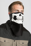 Skull (Glow-in-the-Dark Ink) Half Face Mask