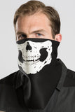 Skull (Glow-in-the-Dark Ink) Half Face Mask