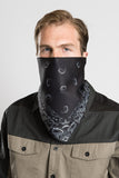 Black Paisley Triangle Mask