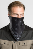 Black Paisley Triangle Mask