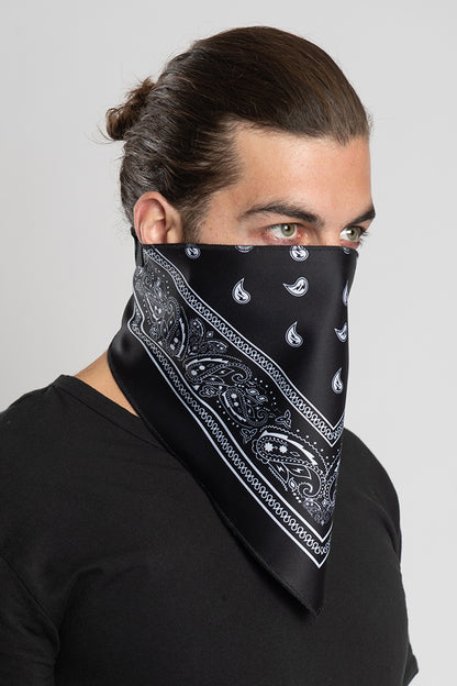 Black Bandana Triangle Mask