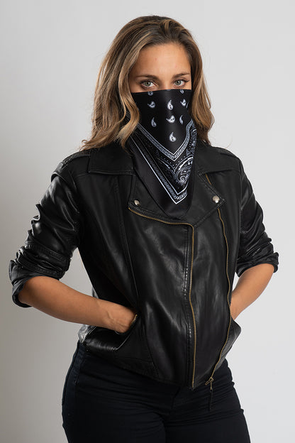 Black Bandana Triangle Mask