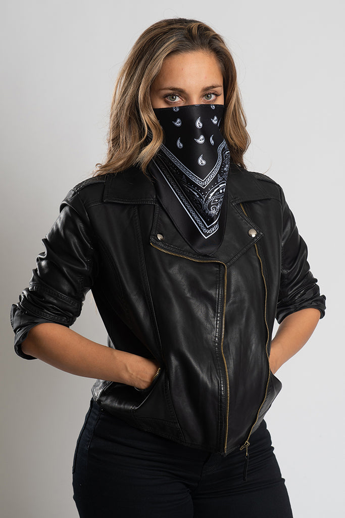 Black Bandana Triangle Mask – Hair Glove