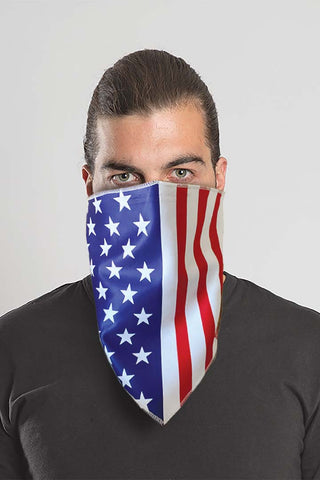 RWB USA Flag Triangle Mask