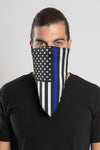 Thin Blue Line Triangle Mask