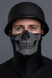 Human Skull (Light Reflective) Half Mask