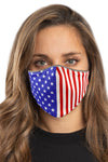 R.W.B USA Flag Face Mask Set