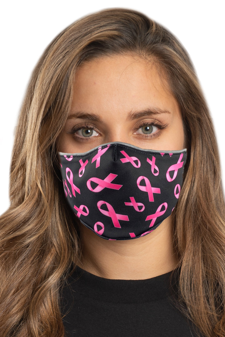 Pink Ribbon Face Mask Set – Hair Glove