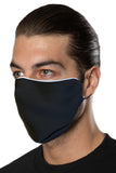 Solid Black Face Mask Set