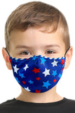 Patriotic Stars Kids Face Mask Set