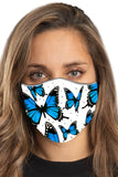 Blue Monarch w/Gems Face Mask Set