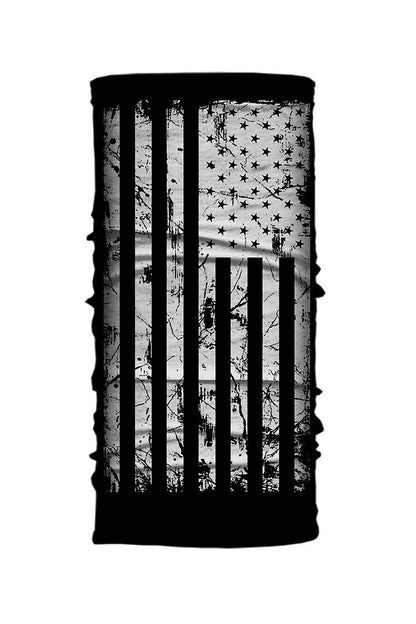 Distressed Black & White USA Flag Light Weight EZ Tube